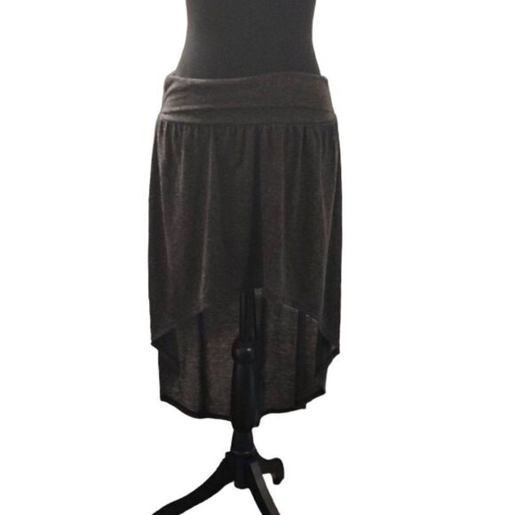 Forever 21 High Low Heathered Gray Skirt XS - Picture 1 of 6